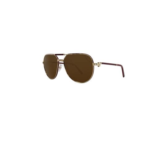 occhiali cartier esw00060|Occhiali Cartier Must Leather Pilot Esw00060 Sunglasses 100.